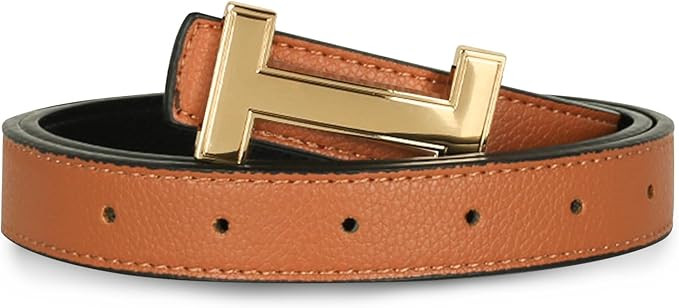 Relang Women's Belts with Gold Buckle, Fashion Waist Band, Elegant Ladies' Belt, Gift for Women | Amazon (US)