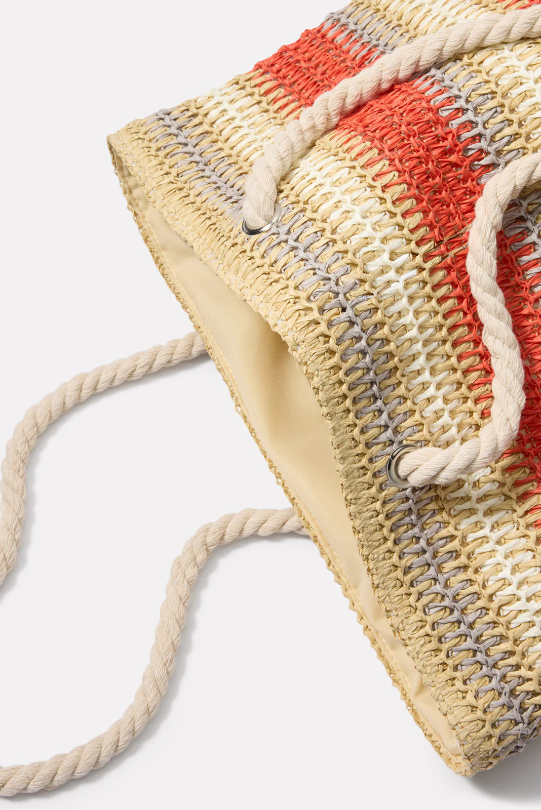 Salerno Stripe Raffia Tote | Evereve