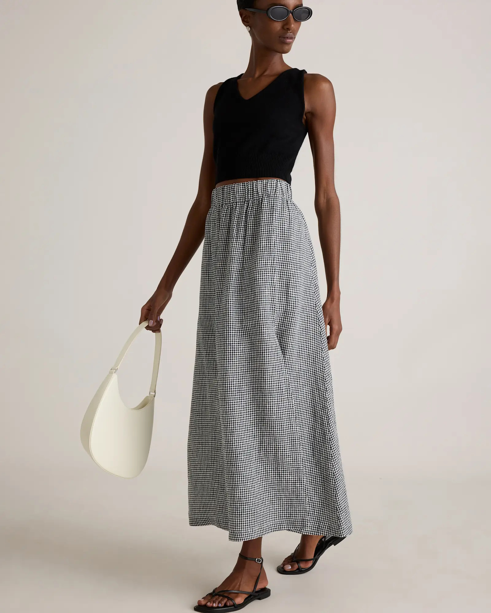 100% European Linen Maxi Skirt | Quince