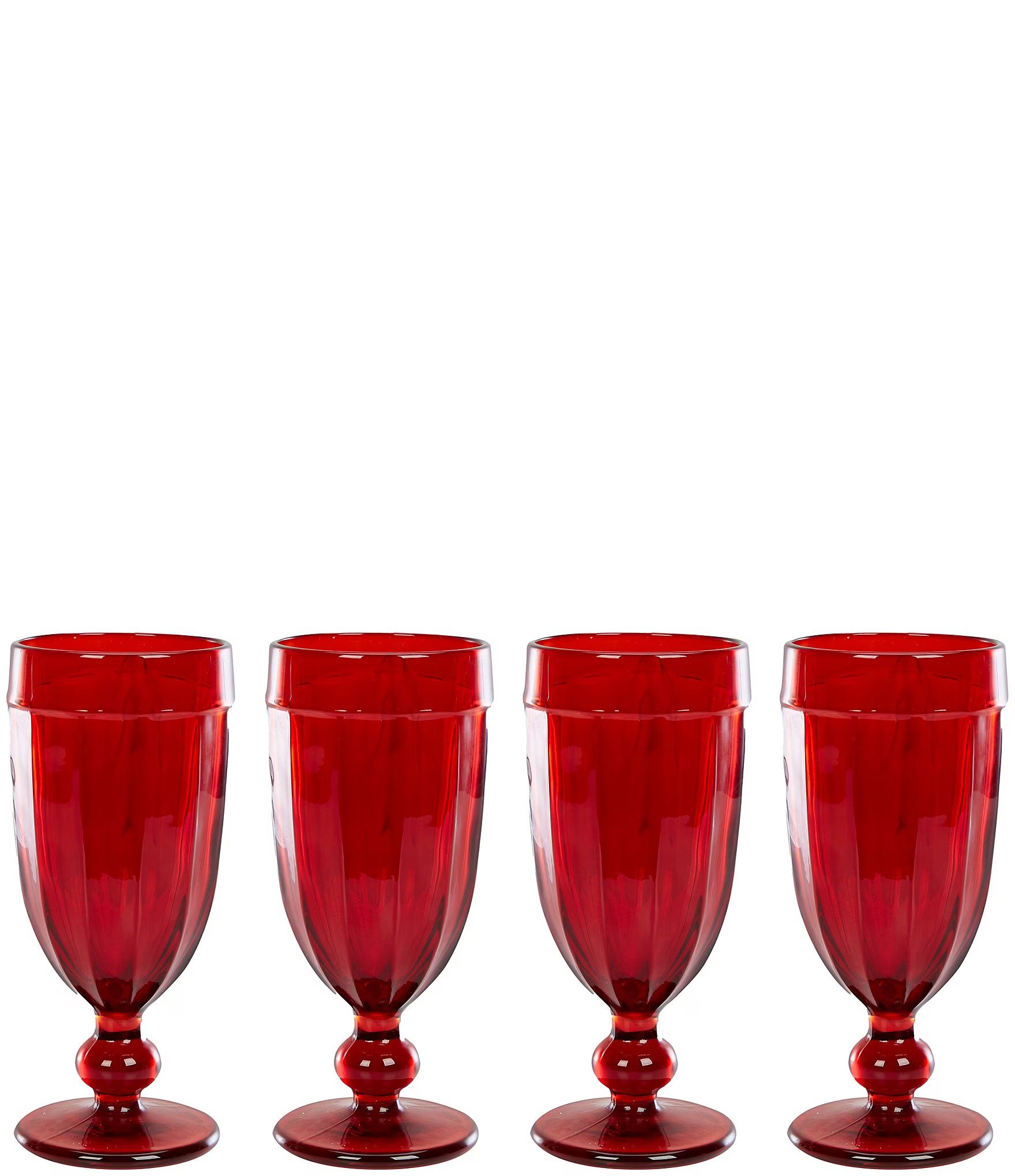 Holiday Red Pub Glasses, Set of 4 | Dillard's