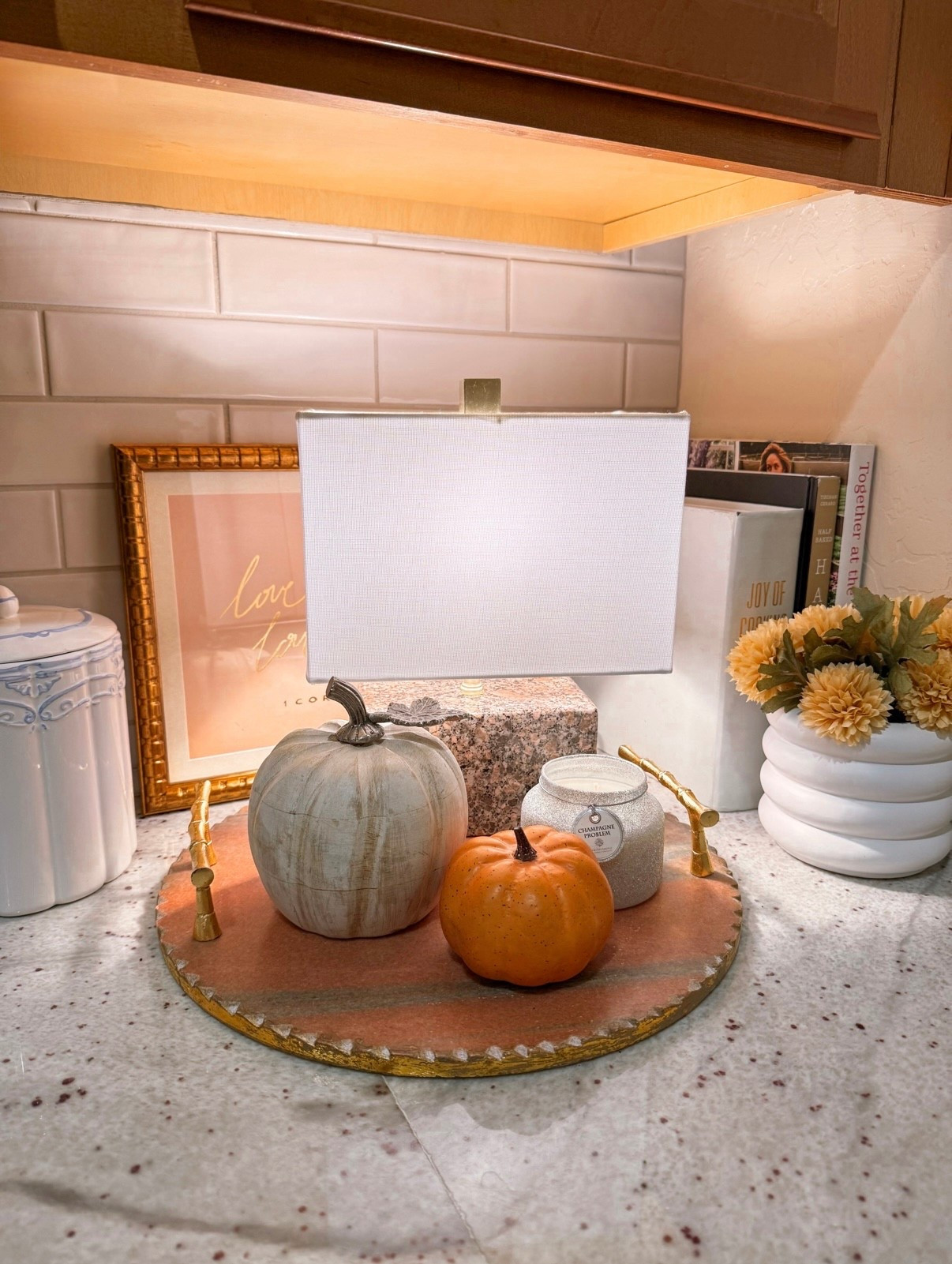 Soft lamp light, tiny pumpkins, and the start of a new season 🍂🕯️nothing feels better than the beginning of the BER months. 🤎

#LTKSeasonal #LTKHome #LTKFallSale