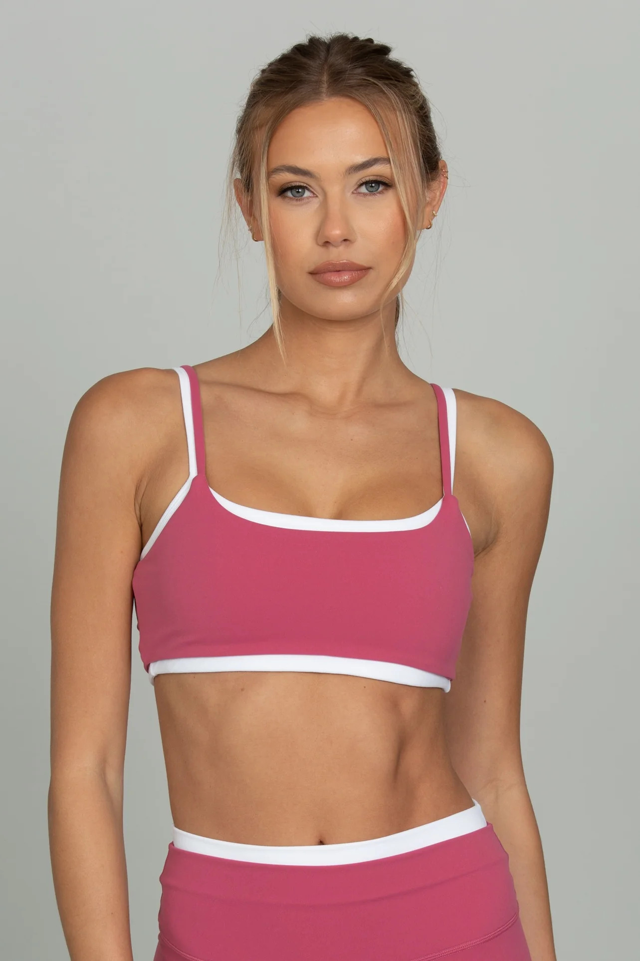 Raspberry Double Layer StrydeForm Bra | Gold Hinge