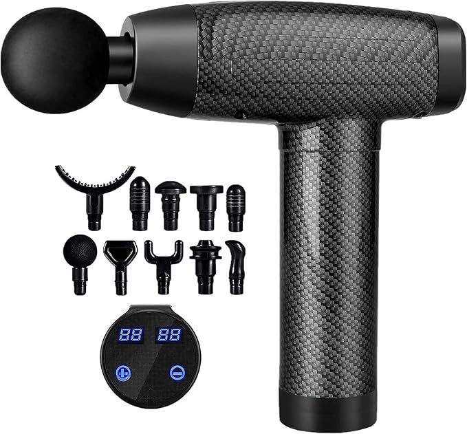 Massage Gun Deep Tissue, Quiet Percussion Muscle Back Neck Head Body Shoulder Hammer Massager Too... | Amazon (US)