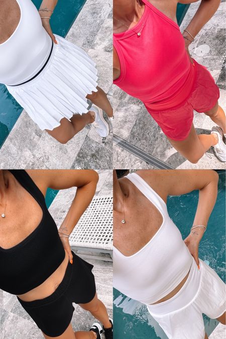 New activewear from target 🎯, wearing xs in tanks and dresses, s in shorts 