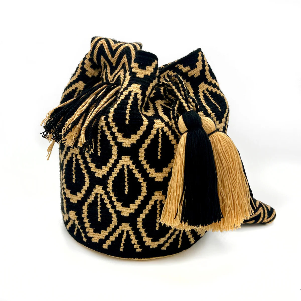 Wayuu Mochila Bag, Tan | Bolsa Nova Handbags