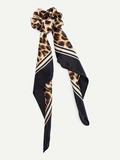 Scarf Knot Leopard Hair Tie | SHEIN