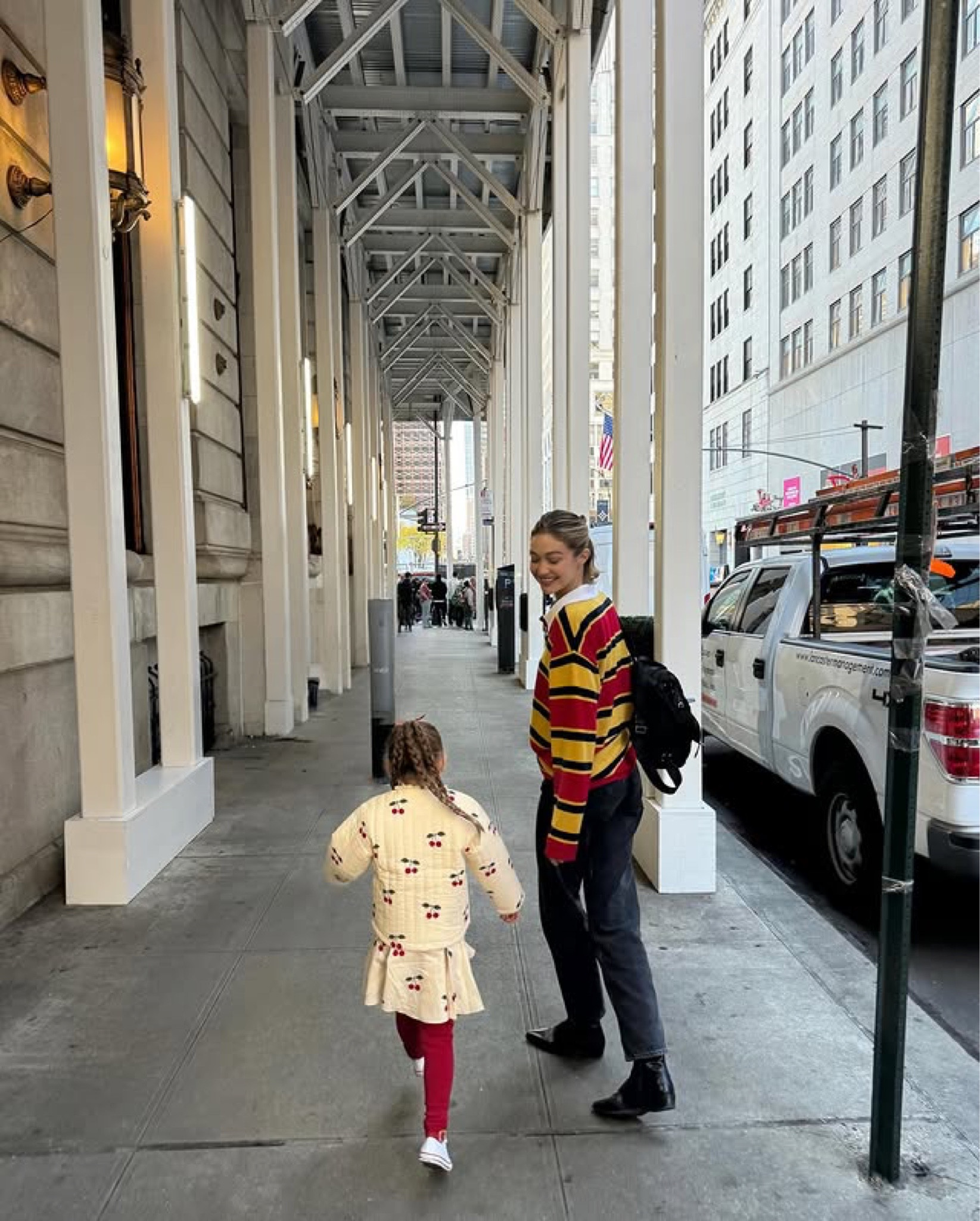 Gigi Hadid wore a striped rugby from her brand, Guest In Residence, in one of her recent Instagram posts. Her daughter Khai wore a cherry embroidered jacket from Konges Sløjd. #gigihadid #gigihadidstyle #gigihadidoutfits #gigihadidfashion #hadidscloset #getthelook 

#LTKkids #LTKstyletip #LTKbag