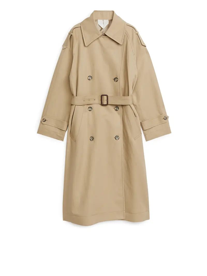 Trench-coat en lin et en coton | ARKET