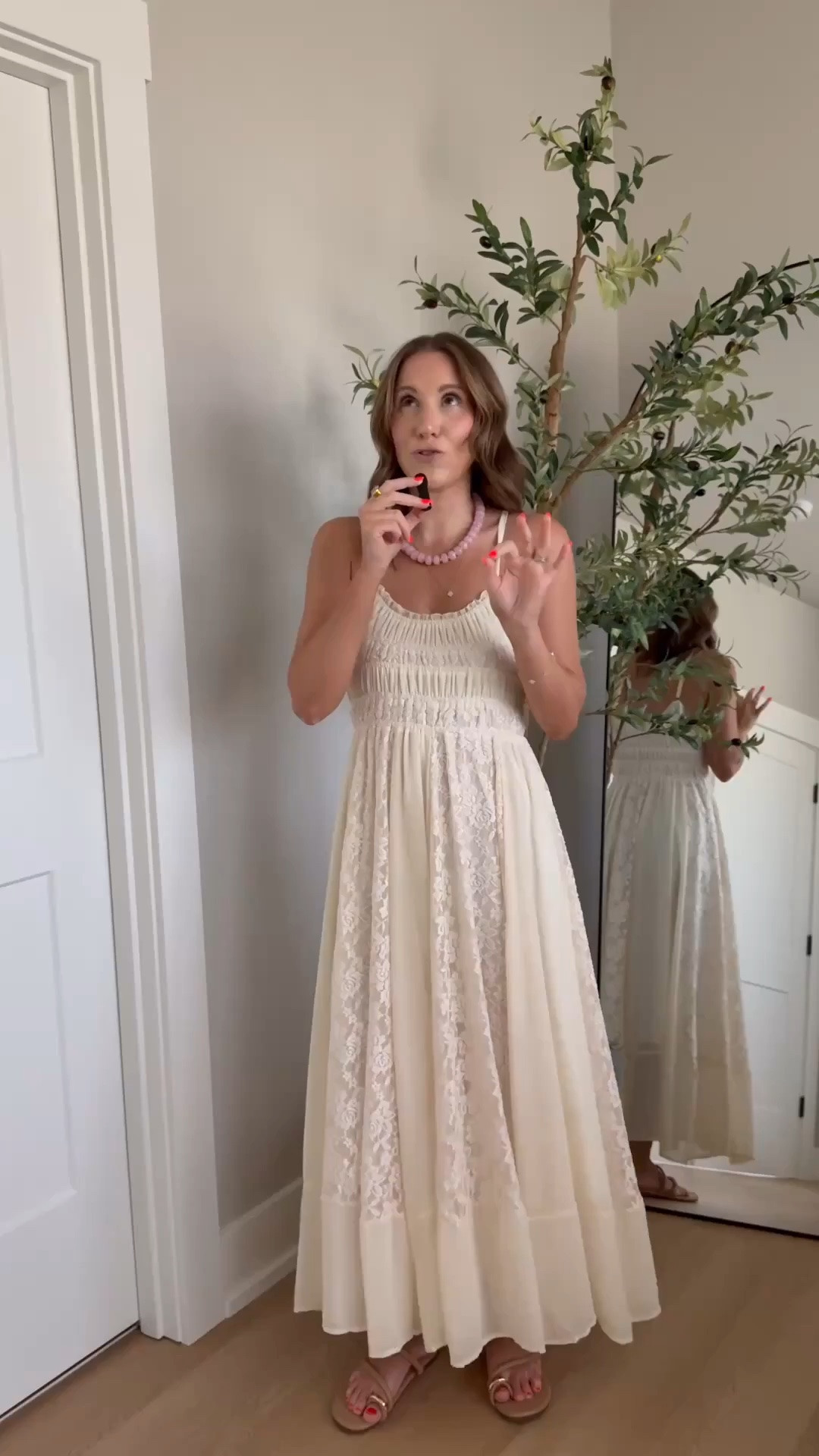 The most stunning Amazon dress! It’s double lined so not see through with a comfortable stretchy smocked top and adjustable straps. Wearing a size small

Amazon fashion, Amazon finds, look for less, summer style

#LTKootd #LTKSeasonal #LTKdayinmylife
