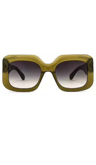 Giada Sunglasses in Olive | Revolve Clothing (Global)