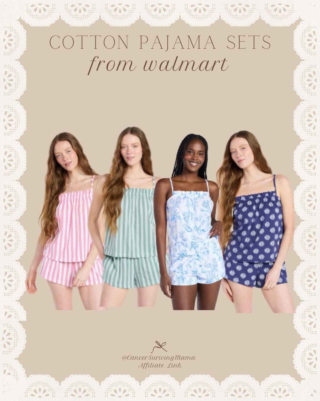 New cotton pajama sets from Walmart that are perfect for warmer nights and summer lounging! These lightweight matching sets come in fun stripes and classic prints that look so much more expensive than they are✨

cotton pajama sets, womens pajamas, walmart sleepwear, summer pajamas, pajama short sets, comfy lounge sets, walmart clothing finds, womens loungewear, affordable fashion

#LTKselfcare #LTKmomlife #LTKootd