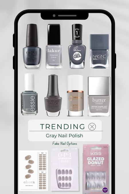 Trending Nail Color For 2024 | gray nail color | grey nail color | manicure at home 

#LTKstyletip #LTKbeauty #LTKfindsunder50