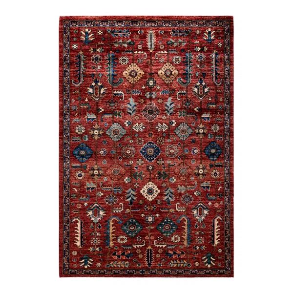 One-of-a-Kind Hand-Knotted 2000'S 5' X 7'6" Wool Area Rug in Orange | Wayfair North America