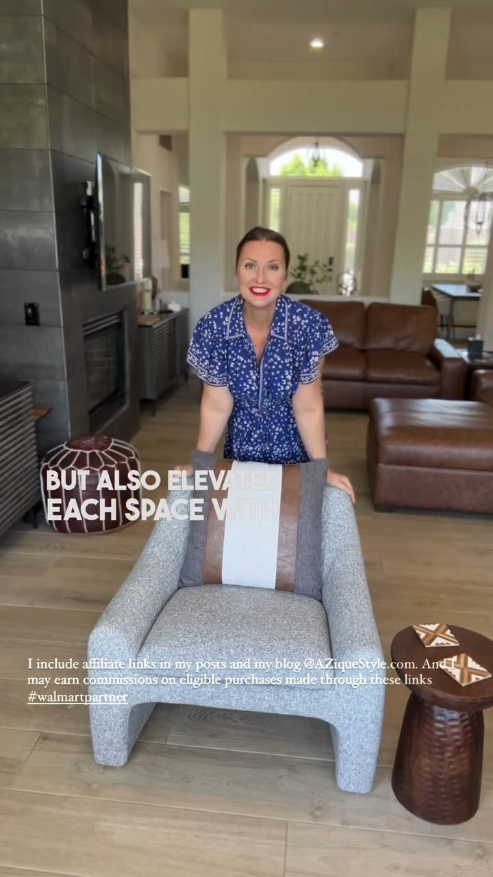 🧡💫💯Incorporating textile grey modern accent chairs into my home has been a rewarding experience. To begin with I was always on the side of leather chairs and couches – having a cat, living in Arizona, hair, dust and other fun which comes with having textile furniture never felt a perfect match to me. But I decided to give it a try… Throughout my home, these textile grey modern accent chairs proved to be an invaluable addition. Their versatile design allowed them to fit seamlessly into my home space. The chairs not only provided practical seating solutions but also elevated each space with their sophisticated style and timeless elegance. Love the quality details, size and height of these chairs, clean design, modern look. And they are not so heavy - I can easily move them around if I need to. #aziquestyle #homestyling #interiordesign #walmartpartner #walmart #homestylinginspo #stylemyhome #outdoorstyling #accentchairs #accentchair #walmartchairs #midcenturymodern

#LTKGiftGuide #LTKHome #LTKVideo
