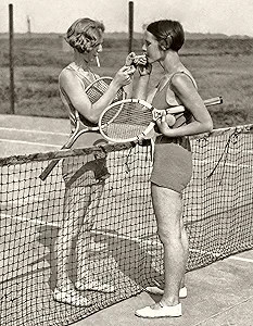 Make Em Laugh Bad Girls Smoking on Tennis Court - Great Vintage Home Decor and Unique Gift Under ... | Amazon (US)