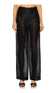 Courtney Zheng Silk Pants in Black from Revolve.com | Revolve Clothing (Global)