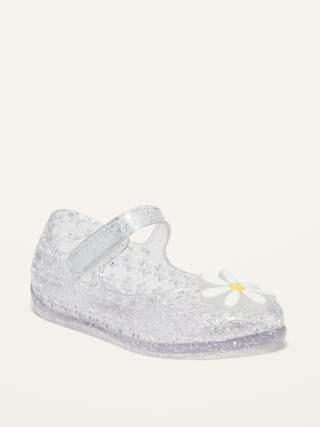 Glitter-Jelly Mary-Jane Flats for Toddler Girls | Old Navy (CA)