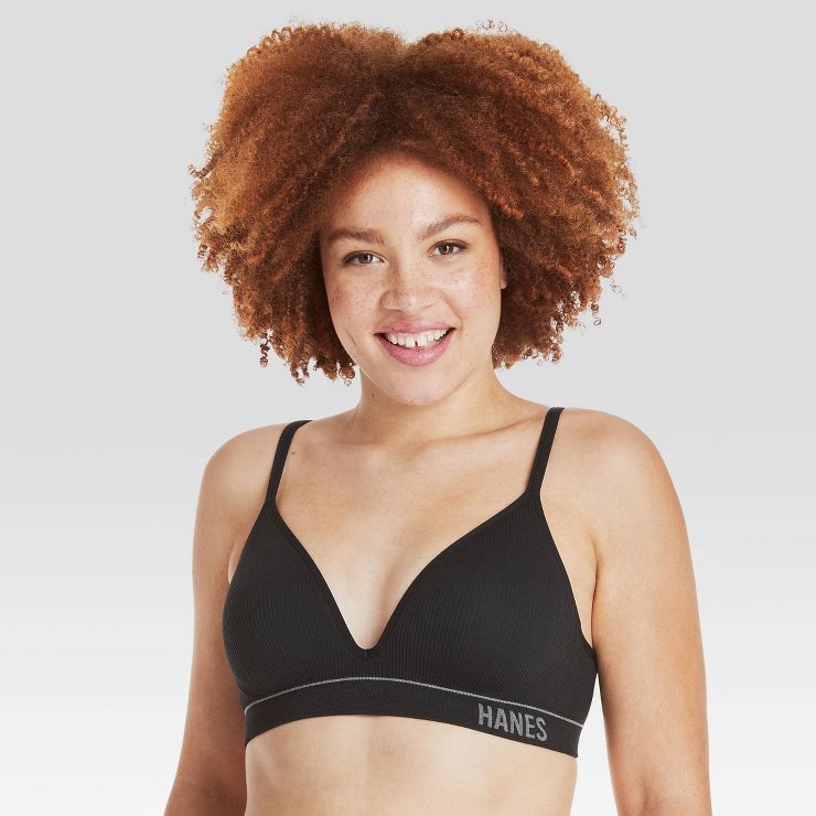 Hanes Originals Women's Ribbed Seamless Contour Bra MHB004 | Target