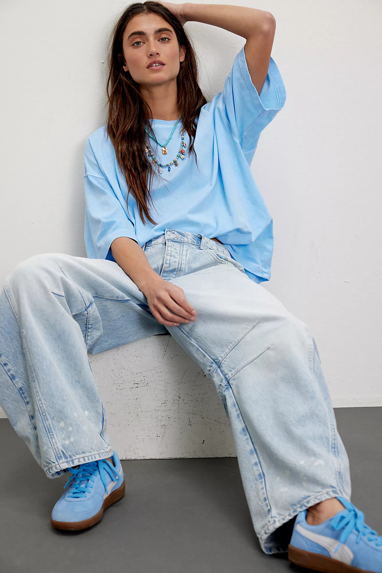 We The Free Lucky You Mid-Rise Barrel Jeans | Free People (Global - UK&FR Excluded)