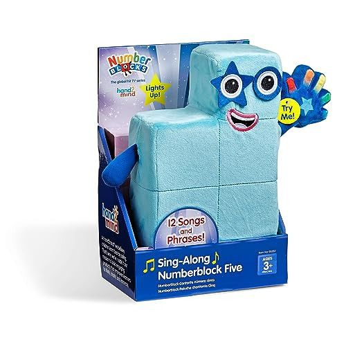 hand2mind Sing-Along Numberblock Five Plush – Officially Licensed Character Plushies, 12 Songs & Sounds from The TV Show, Light Up Soft Stuffies, for Kids Ages 2, 3, 4, 5, 6, 7 | Amazon (US)