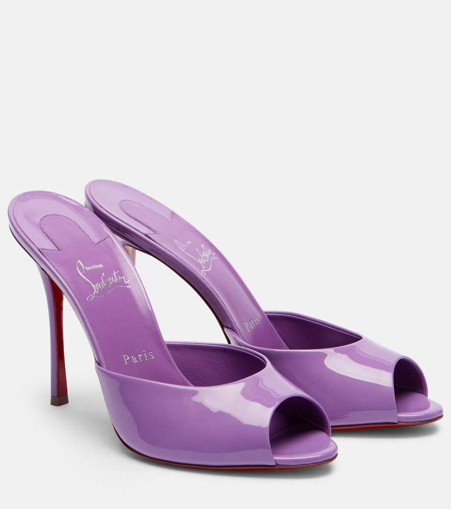 Christian Louboutin Me Dolly 100 patent leather mules | Mytheresa (US/CA)