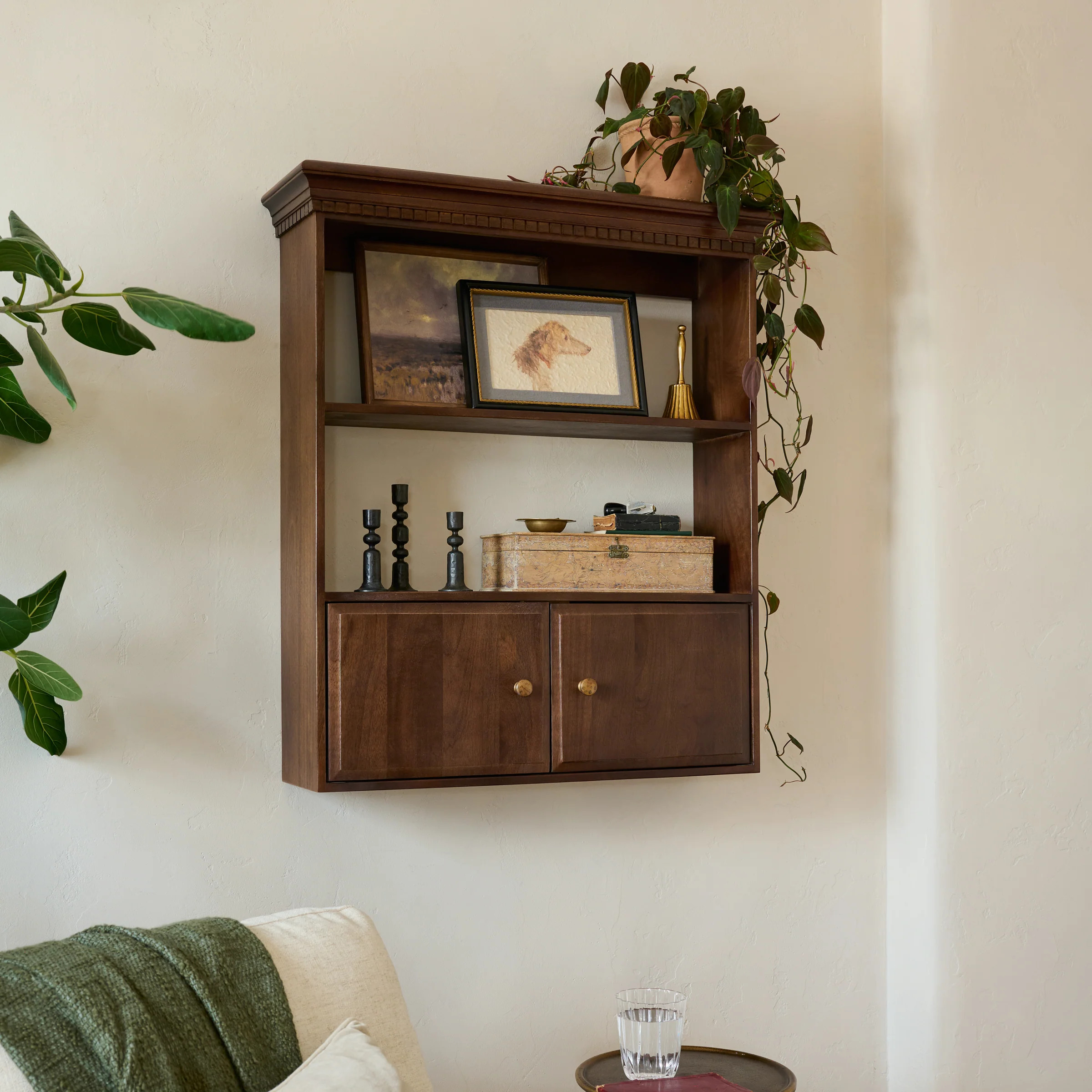 Dylan Wall Shelf with Doors | Magnolia