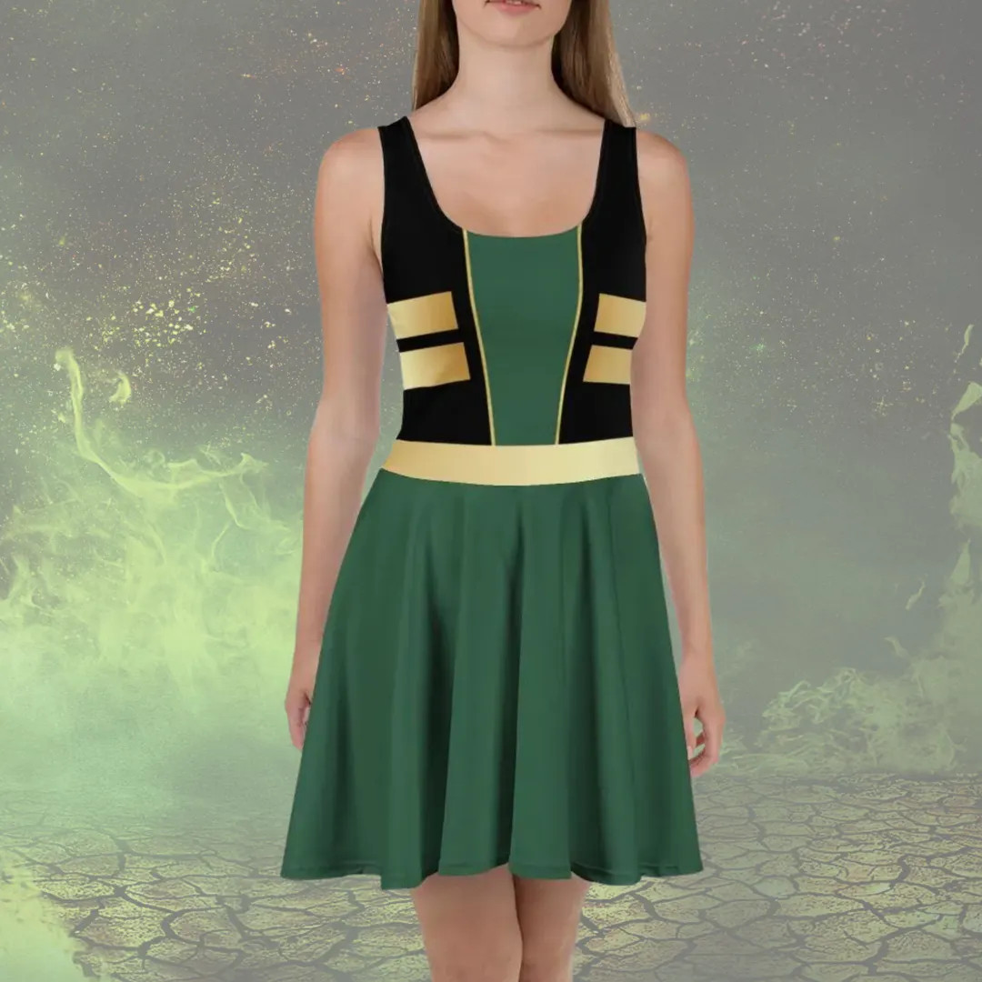 Loki Dress Womens Costume Run Disney Marvel Cosplay Halloween Villain - Etsy | Etsy (US)