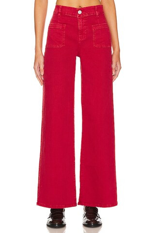 FRAME Le Slim Palazzo Bardot Pocket in Lantern from Revolve.com | Revolve Clothing (Global)