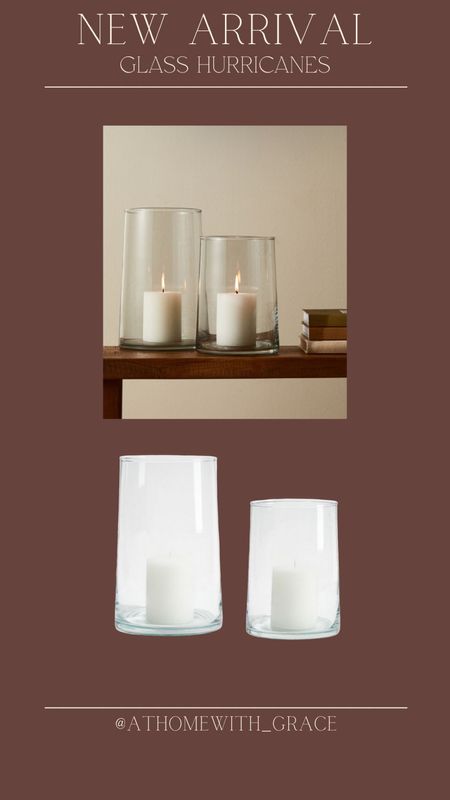 Glass hurricane. Hurricane for candles. Love the clean lines of these!

#LTKHome #LTKSeasonal