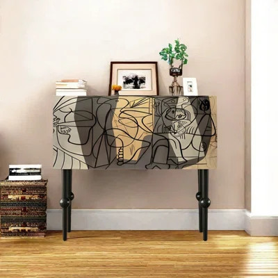 Abstract art household decorate cabinet | Wayfair North America