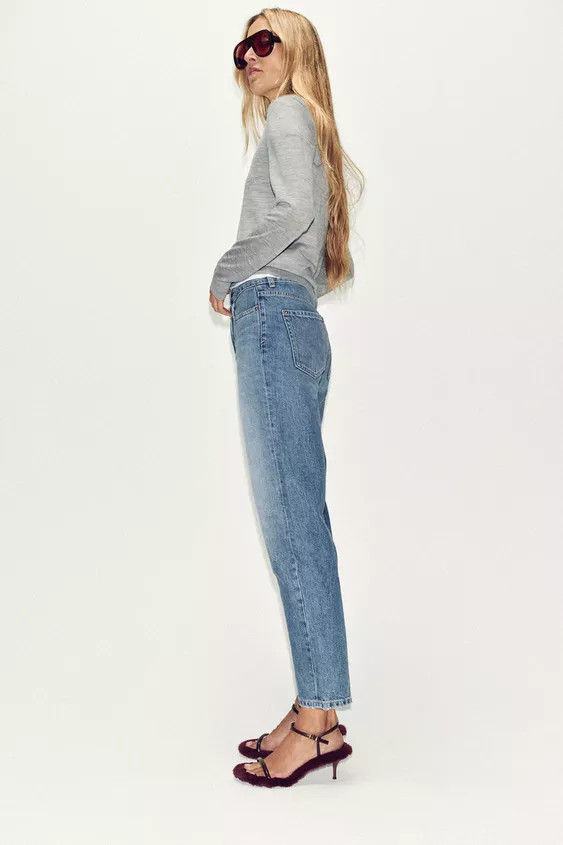 Z.05 HIGH WAIST RIGID MOM FIT JEANS | Zara US
