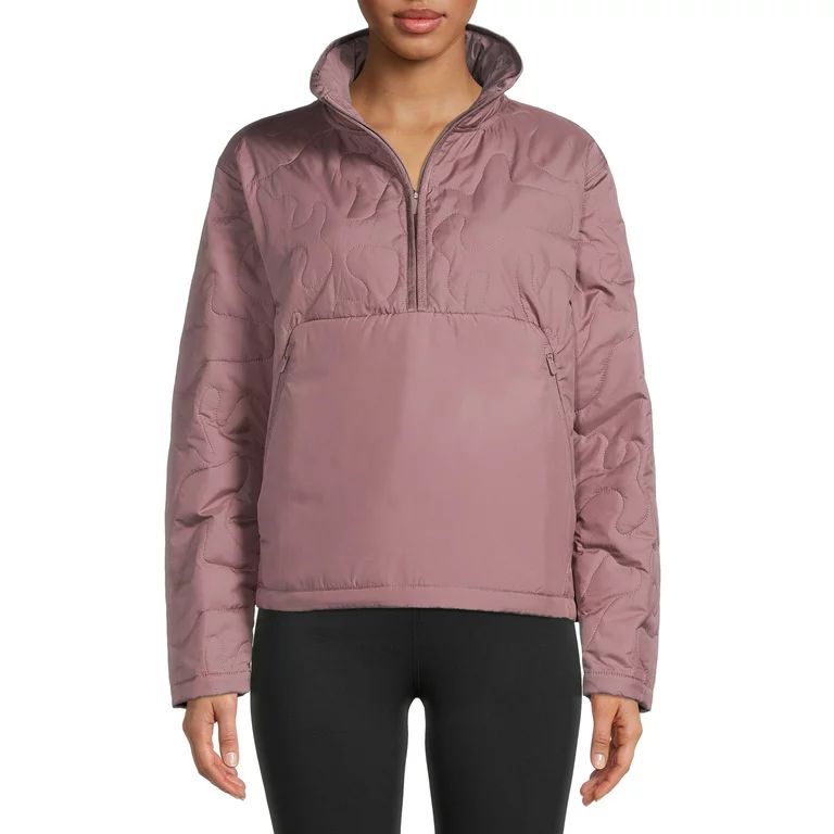 Avia Women's Quilted Quarter Zip Jacket, Size XS - XXXL | Walmart (US)
