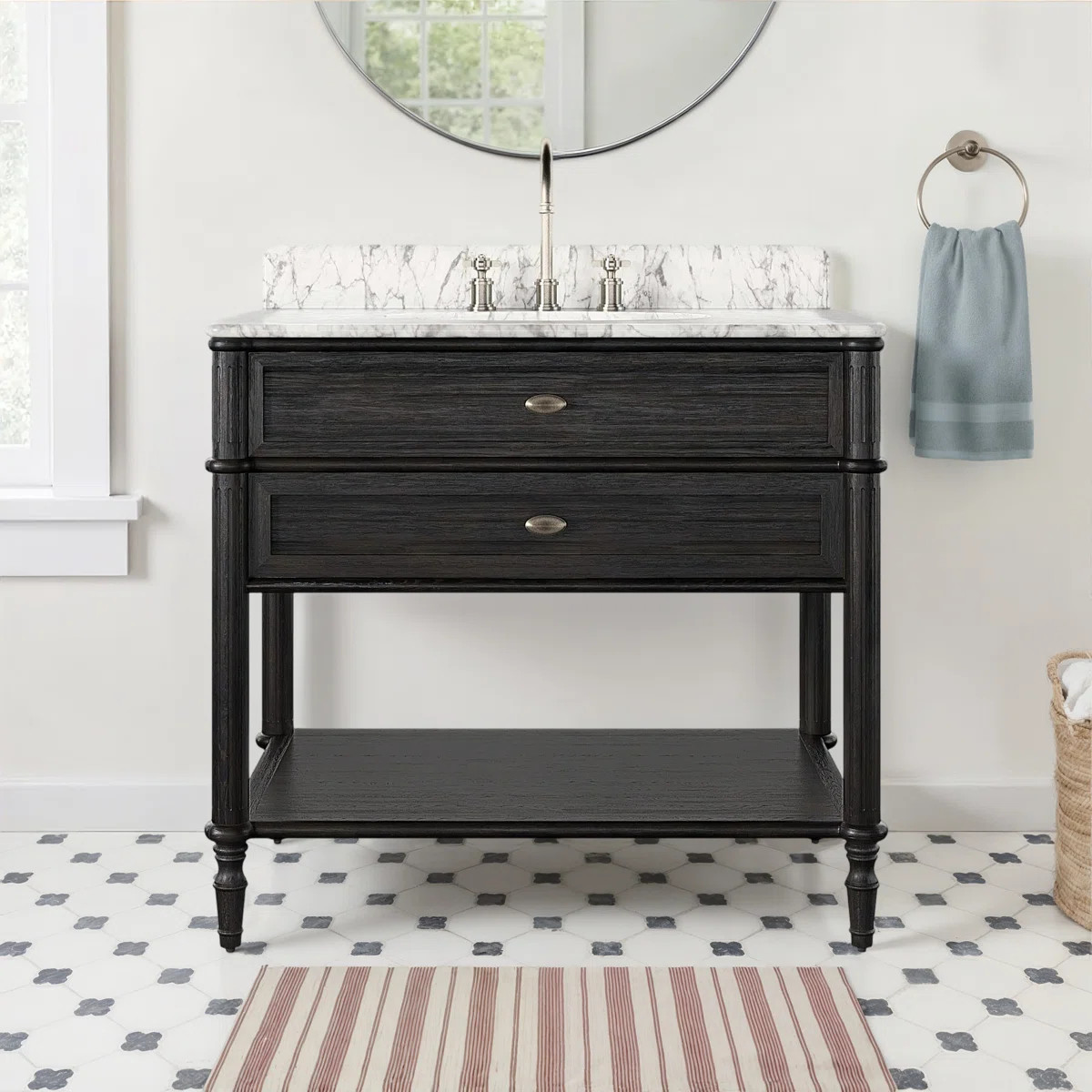 Susie Adelene Mulry Single Vanity-Satin Veneer | Wayfair North America