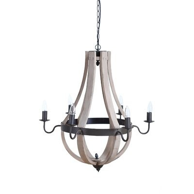 Creative Co-Op Haven 6 Light Chandelier | Wayfair North America