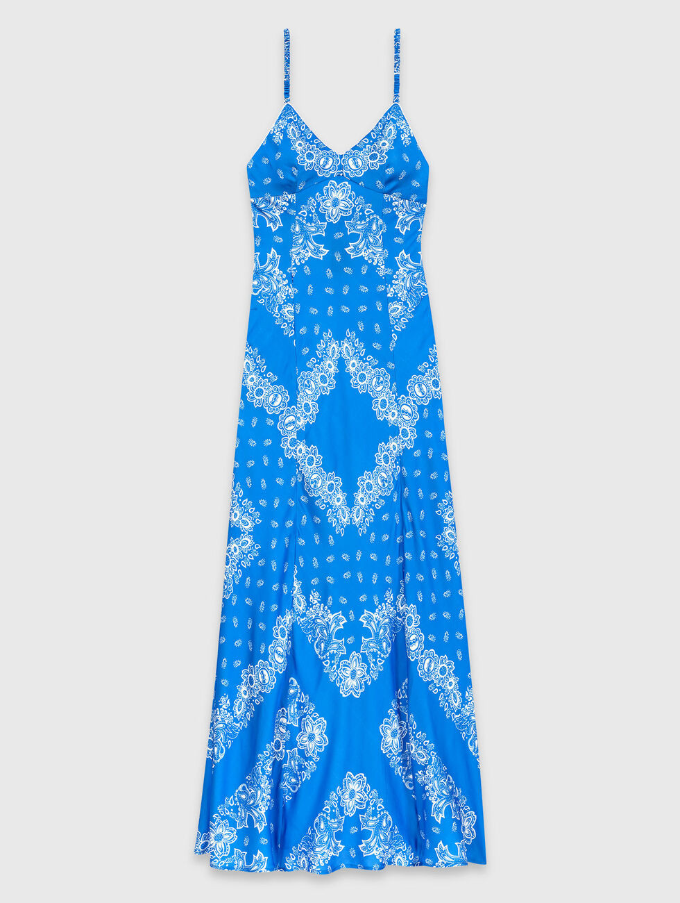Patterned Maxi Dress Blue for Women | Maje | Maje US