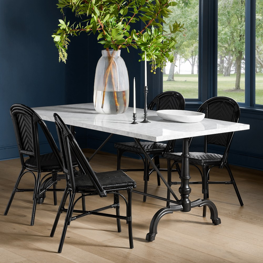 La Coupole Rectangular Iron Bistro Table (72") | Williams-Sonoma
