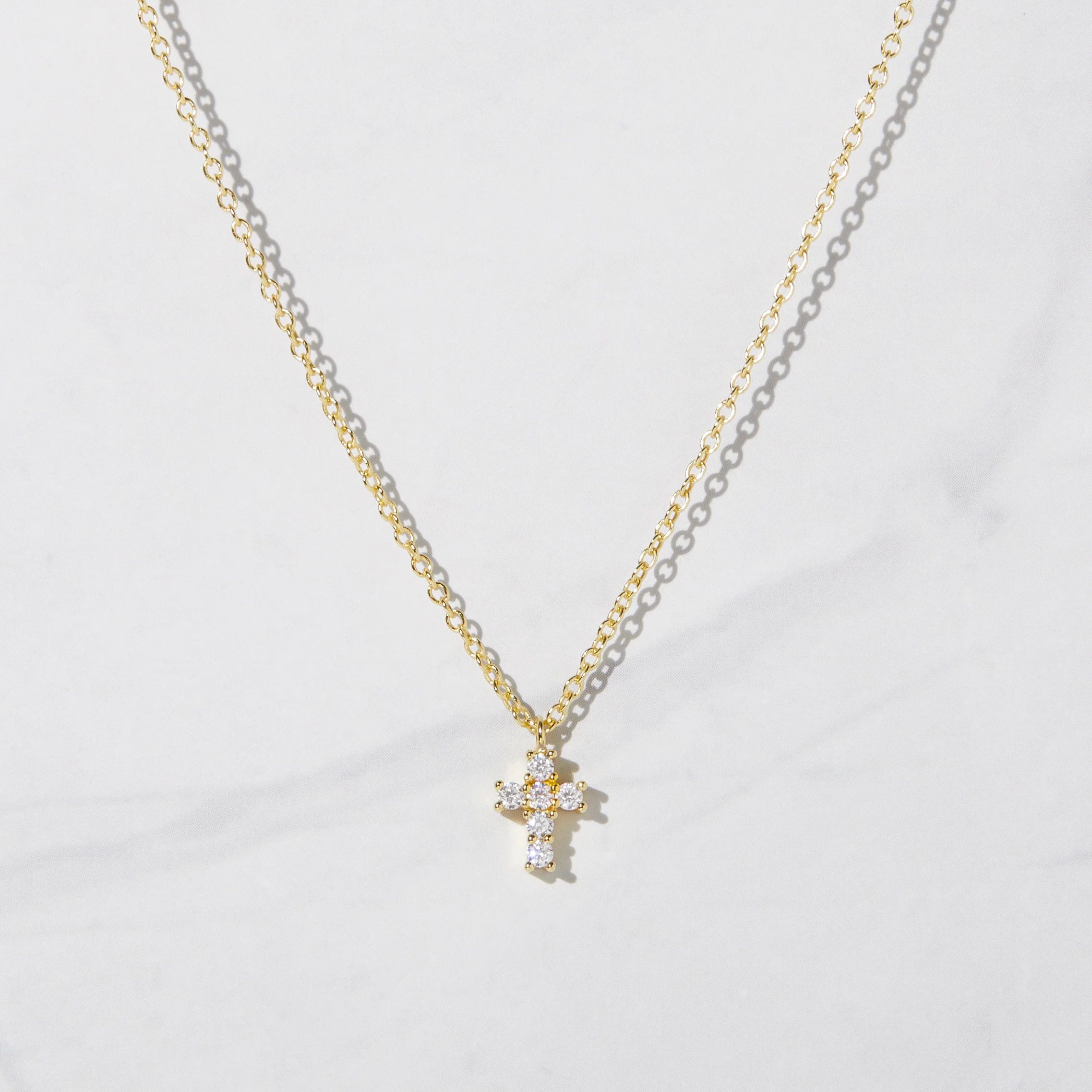 Tiny Cross Necklace | Sami Jewels