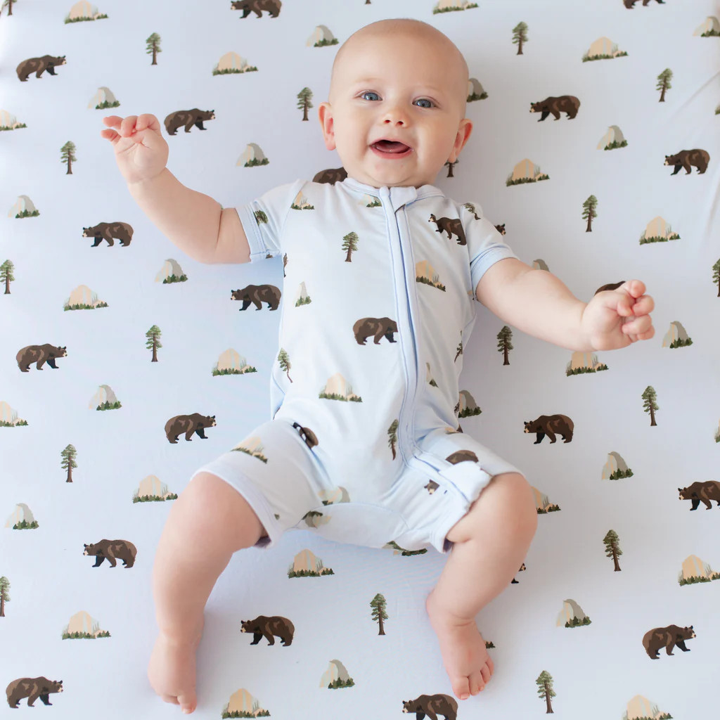 Zippered Shortall Romper in Yosemite | Kyte BABY