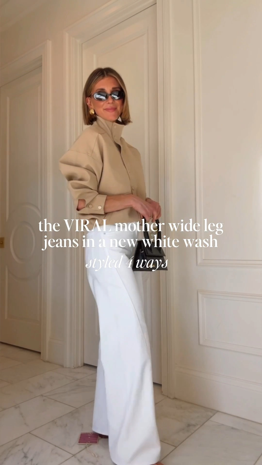 Styling these wide leg jeans for summer/pre fall