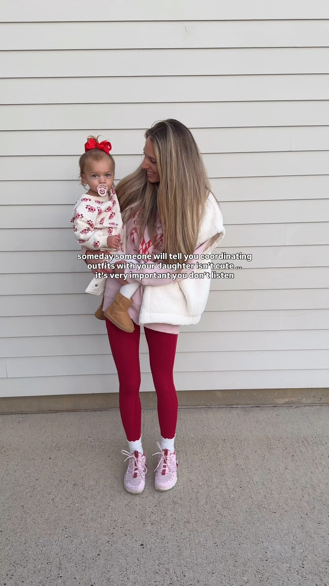 Coordinating Christmas mom daughter outfits ❤️🩷 