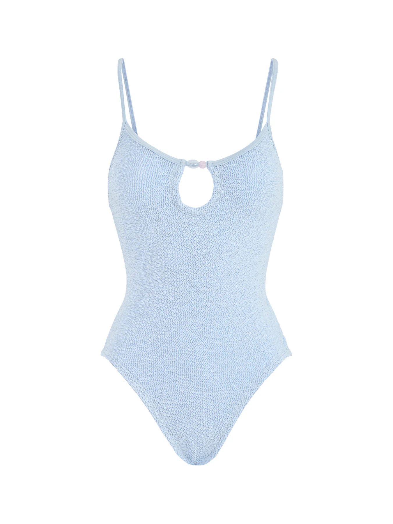 Mia Beaded Swimsuit Metallic Ice Blue | Fenwick UK