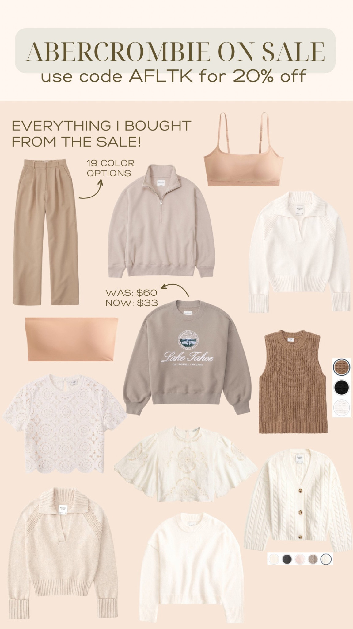 Abercrombie fall recent order! Use code AFLTK for 20% off and it’s stackable with items on sale! 

#LTKSeasonal #LTKSale