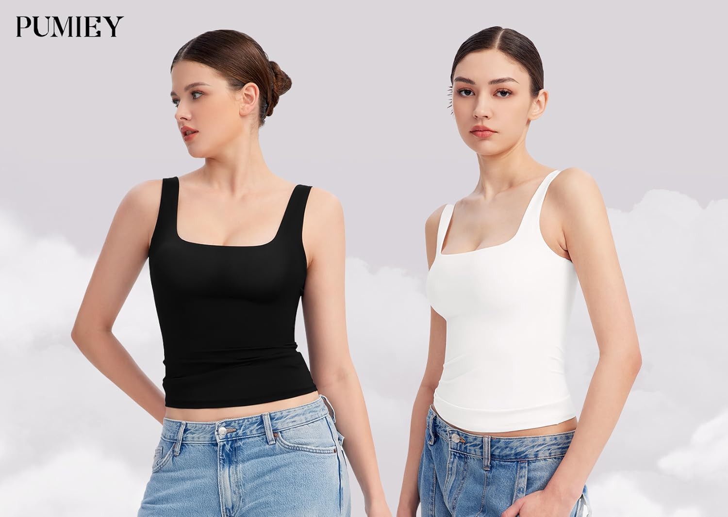 PUMIEY Tank Top Basic Tops | Amazon (US)