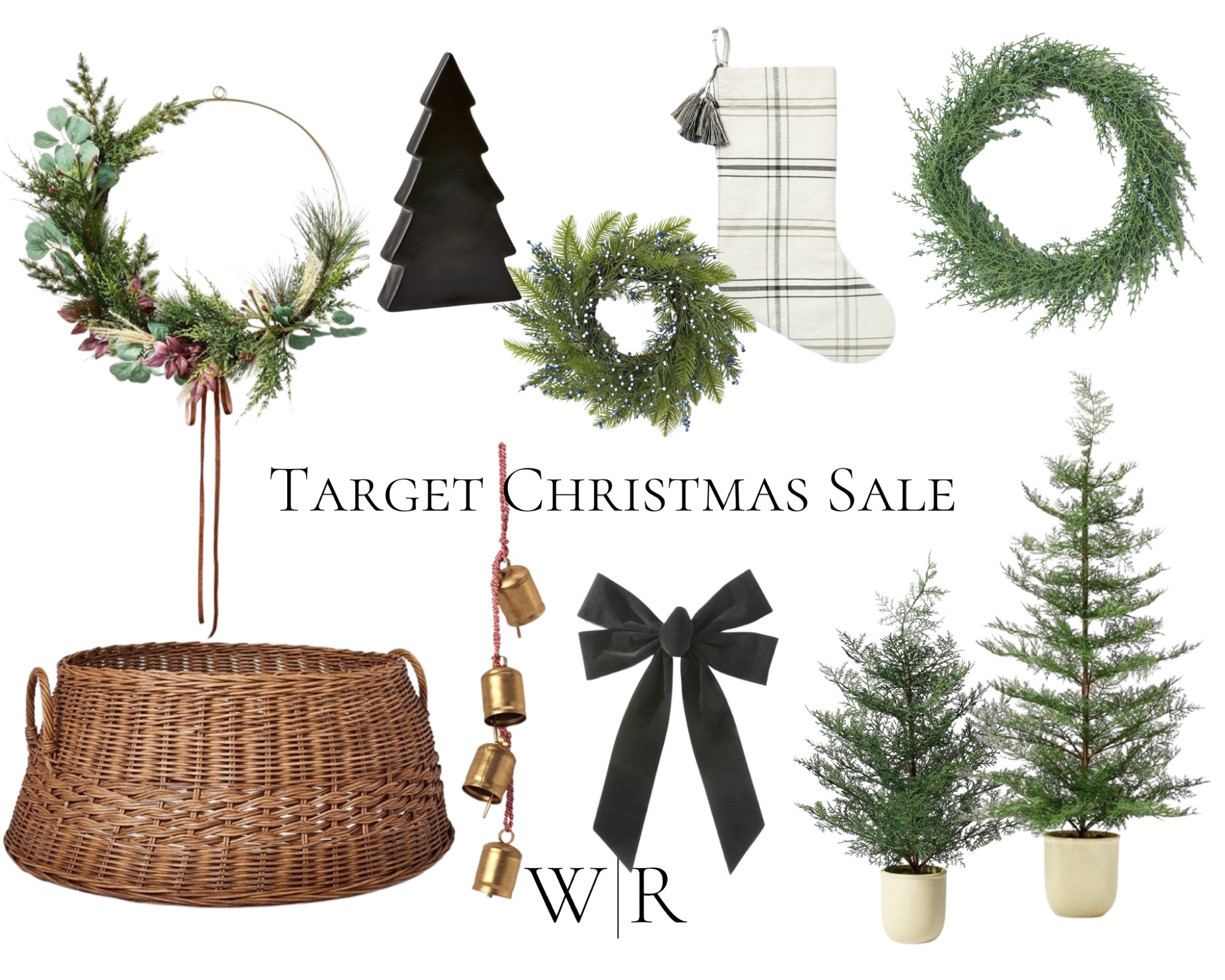 Christmas Decor sale at Target! Wreaths, Basket Christmas Tree Collar, Christmas Stocking, Christmas Trees. Christmas Bells. Cow Bells.

#LTKSeasonal #LTKsalealert #LTKHoliday