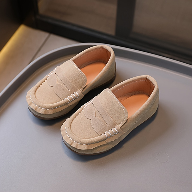 Vintage Solid Color Slip Loafer Shoes Girls Lightweight Soft - Temu | Temu Affiliate Program