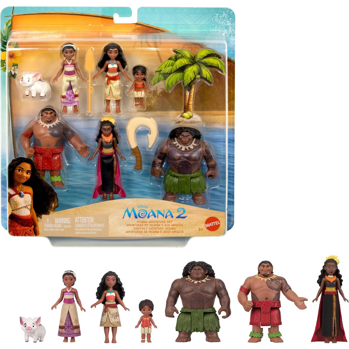 Disney Moana 2 Adventure Set with 6 Small Dolls & Accessories | Target