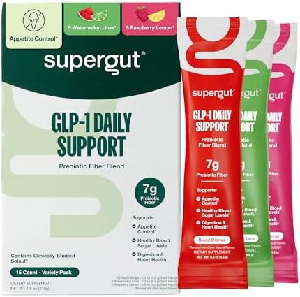 Supergut GLP1 Daily Support, Variety Pack - High Fiber GLP-1 Supplement Powder for Women & Men - ... | Amazon (US)
