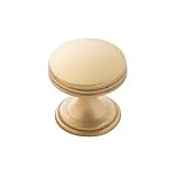 Hickory Hardware P2140-BGB American Diner Collection Knob 1 Inch Diameter, Brushed Golden Brass | Amazon (US)