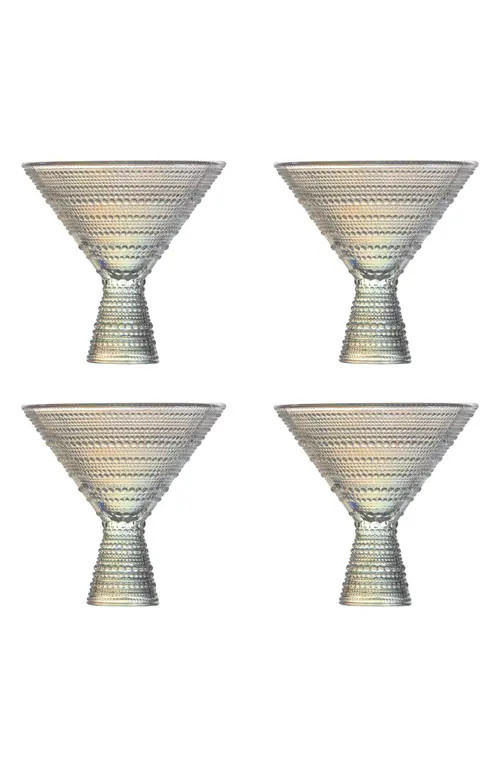 Fortessa Jupiter Set of 4 Iridescent Martini Glasses at Nordstrom | Nordstrom