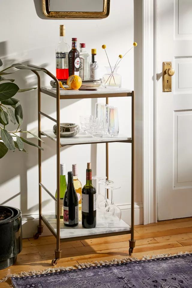 Frances Marble Bar Cart | Urban Outfitters (US and RoW)